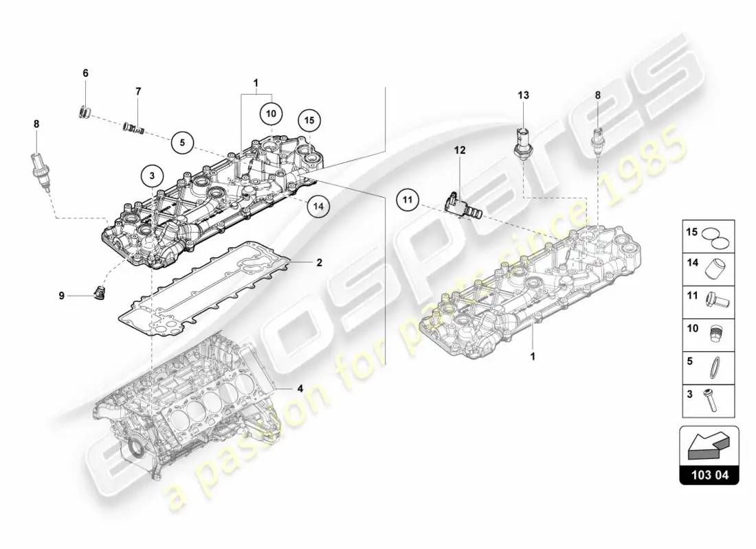 lamborghini lp580-2 coupe (2019) engine compartment lid parts diagram