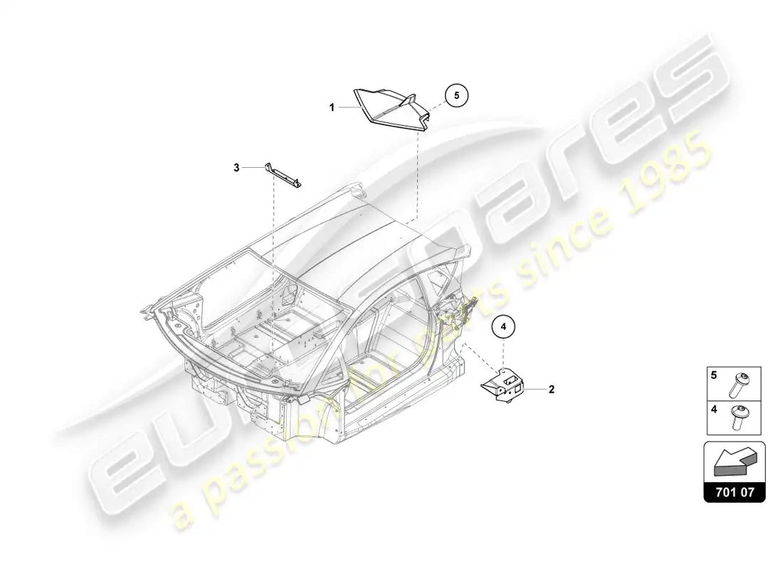 lamborghini centenario coupe (2017) chassis parts diagram