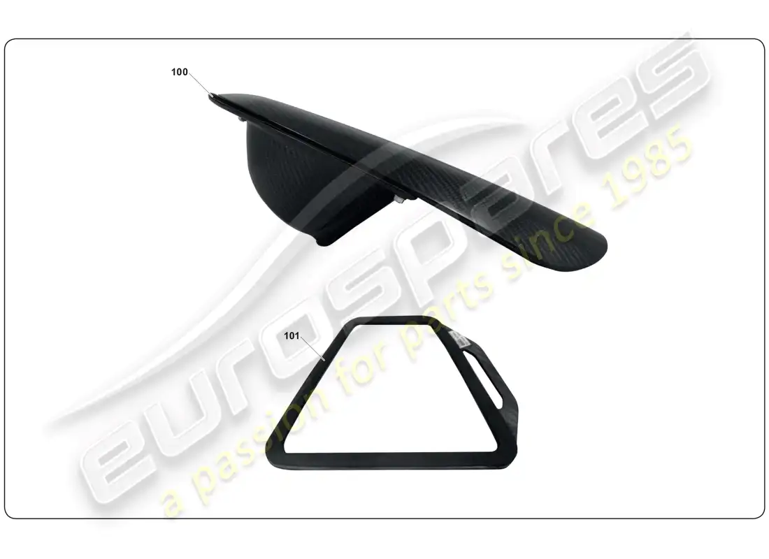 lamborghini super trofeo (2009-2014) airscoop kit parts diagram