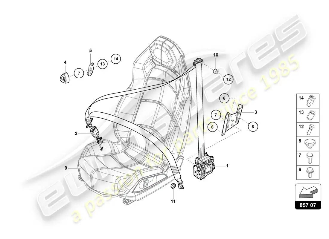 lamborghini centenario roadster (2017) 3 parts diagram
