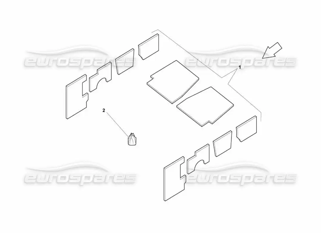 lamborghini murcielago lp670 cockpit carpets parts diagram