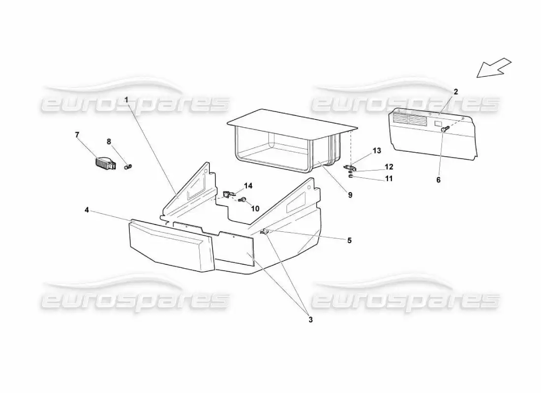 lamborghini murcielago lp670 covering parts diagram