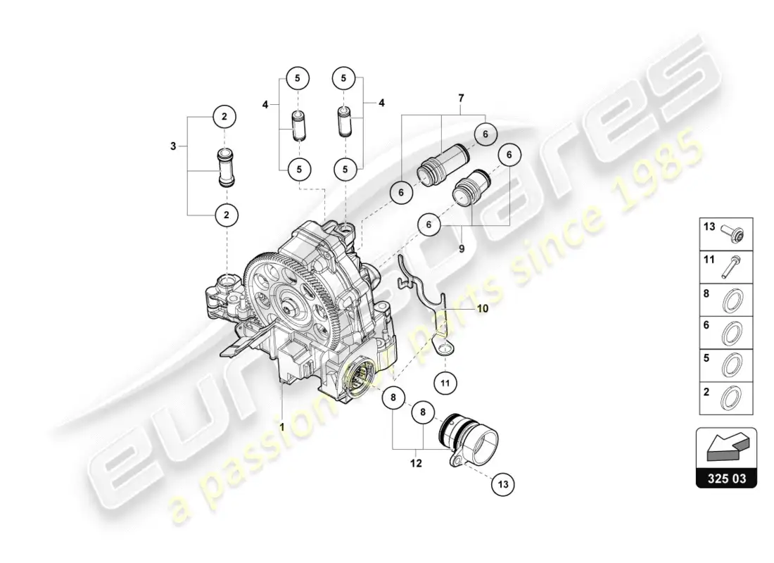 lamborghini lp600-4 zhong coupe (2015) hydraulics control unit parts diagram