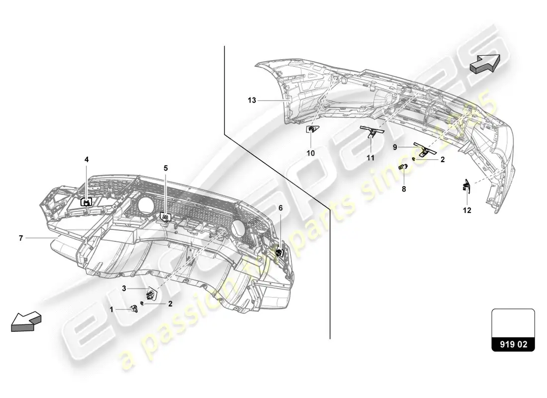 lamborghini performante spyder (2020) sensors parts diagram