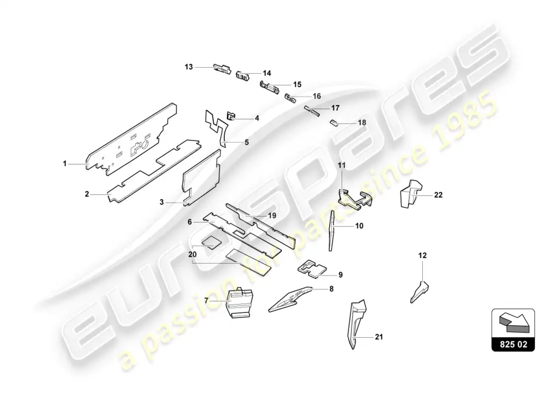 lamborghini lp580-2 coupe (2017) damping parts diagram