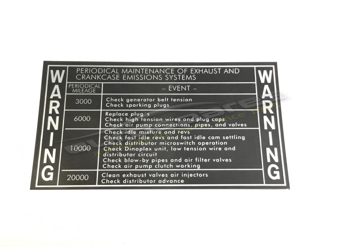 new ferrari service warning sticker. part number fst010 (1)