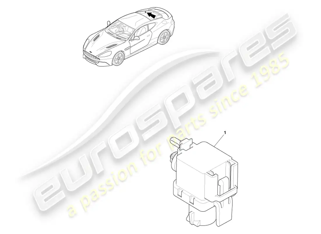 aston martin vanquish (2014) barometric sensor parts diagram