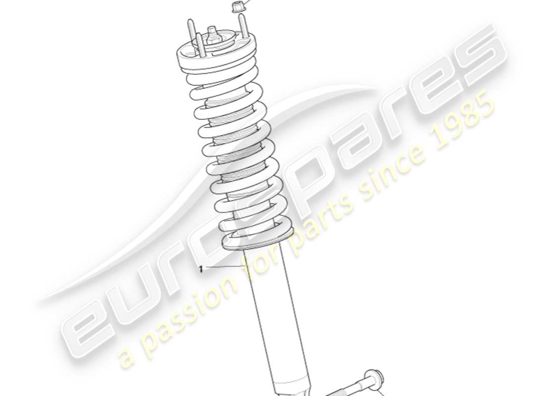 aston martin db9 (2004) rear spring & damper, 09my on part diagram