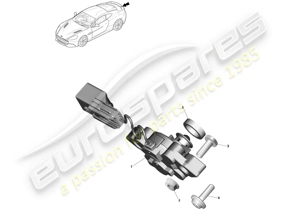 aston martin vanquish (2014) exterior decklid switch parts diagram
