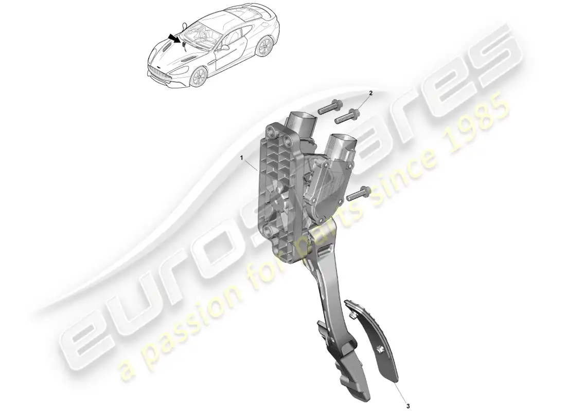 aston martin vanquish (2014) throttle control parts diagram