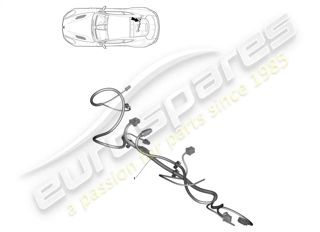 aston martin vanquish (2014) cd/dvd link harness parts diagram