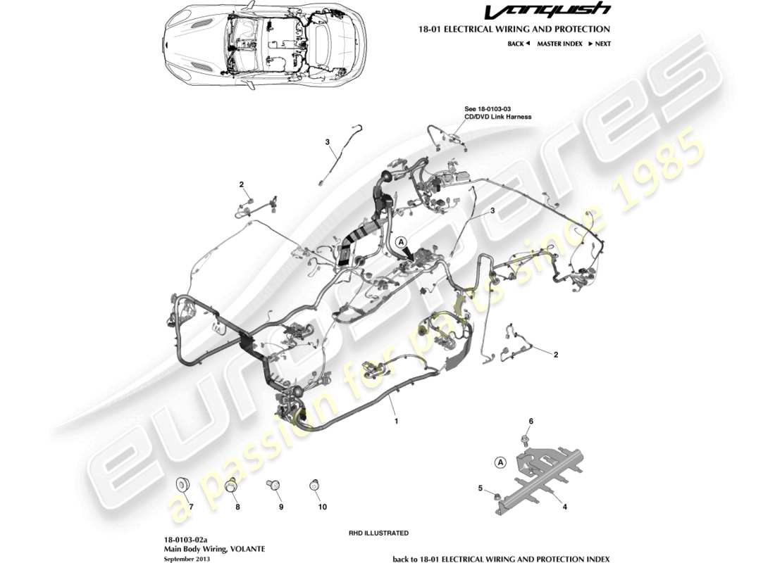 part diagram containing part number hd33-14a005-ba