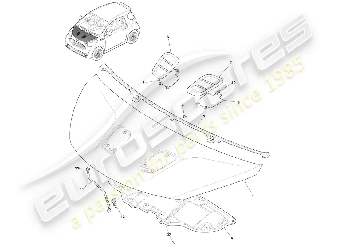 part diagram containing part number ay2y-16c693-ba