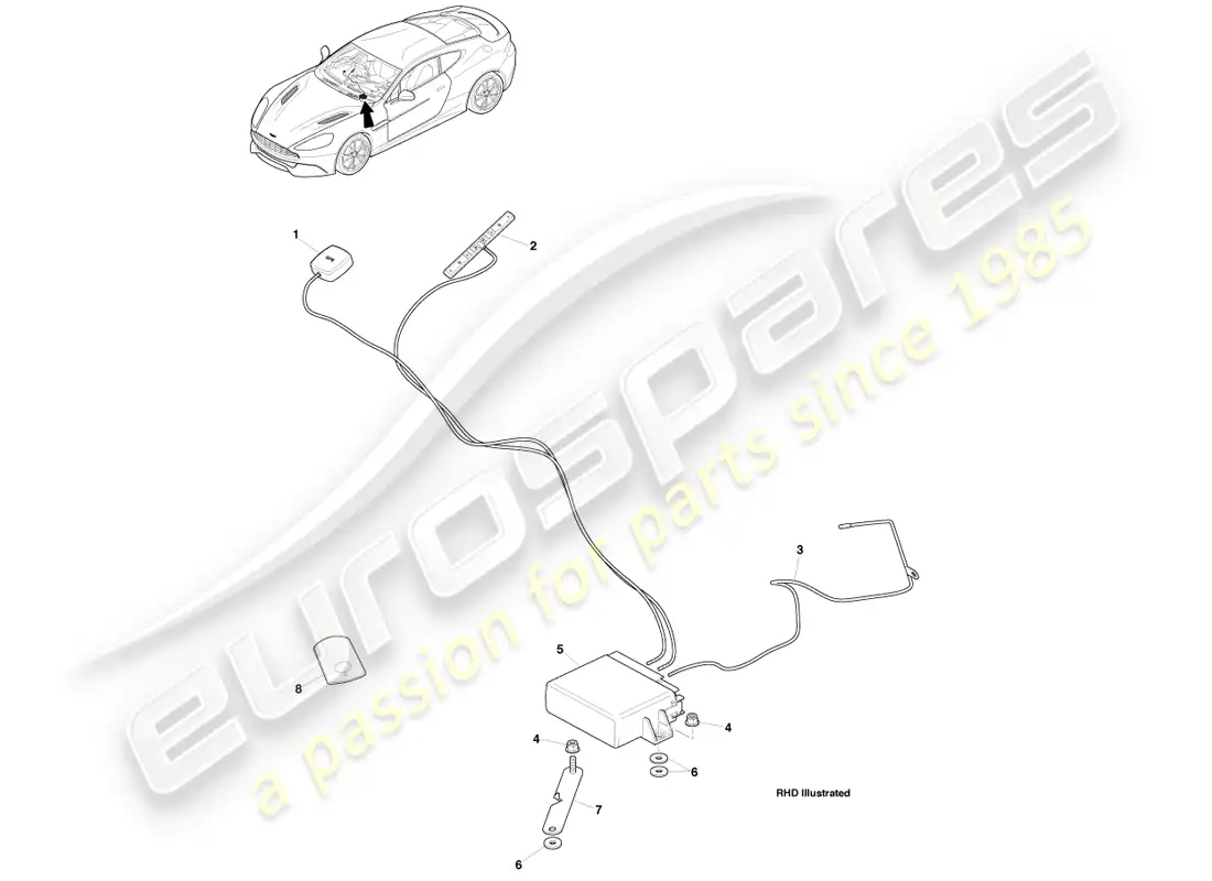 aston martin vanquish (2014) cat-5 tracker, 14.5 my parts diagram