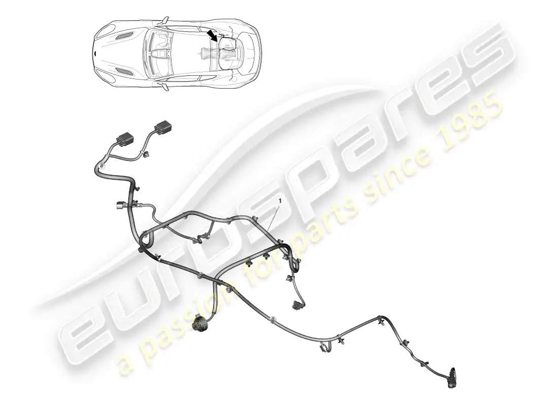 aston martin vanquish (2014) transmission harness parts diagram