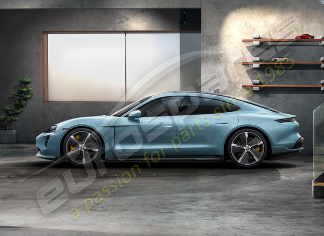 new porsche 21 inch exclusive design summer wheel-and-tyre set with aeroblades in carbon. part number 9j1073660s (2)