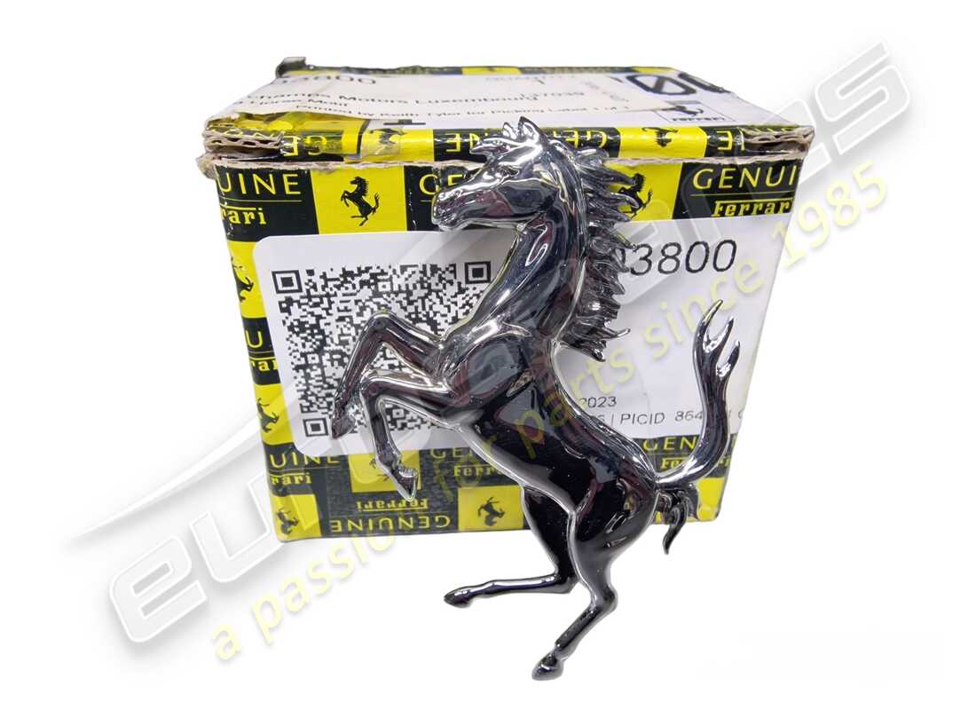 new ferrari medium prancing horse motif chrome. part number 63603800 (1)