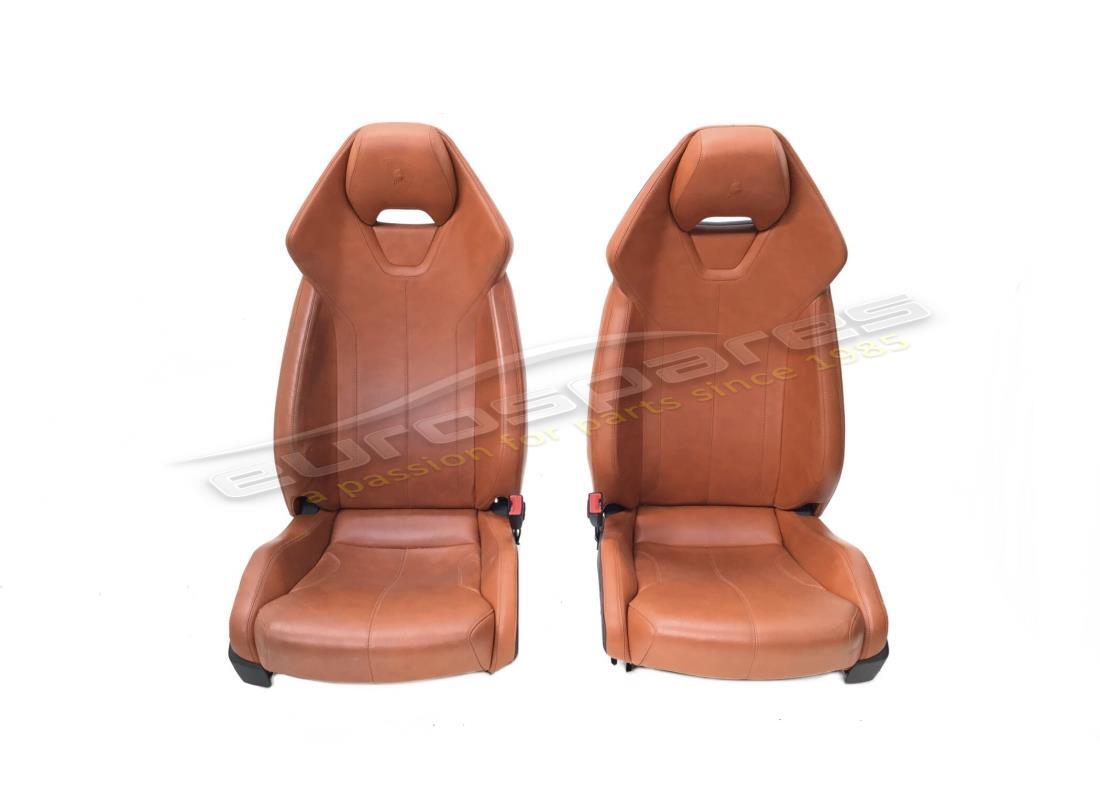 USED Lamborghini PAIR OF SEATS - LEATHER (HIDE) . PART NUMBER 4T08810212AZ (1)