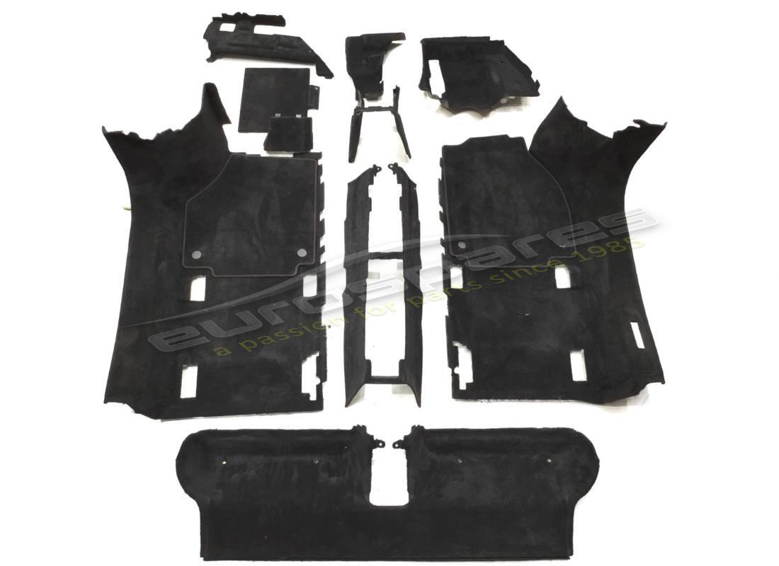 used ferrari rhd black main carpet set. part number 836347000 (1)