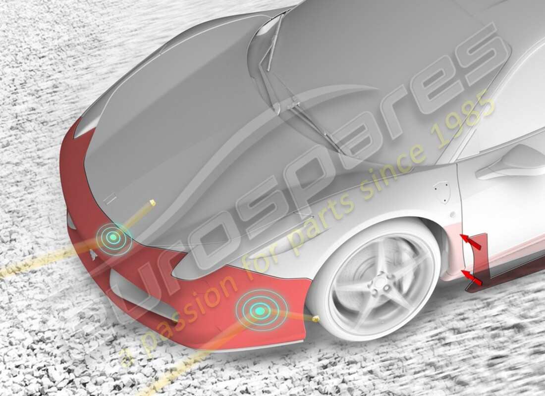 new ferrari anti-stone chipping protective film, high wear areas. part number 70001949 (1)