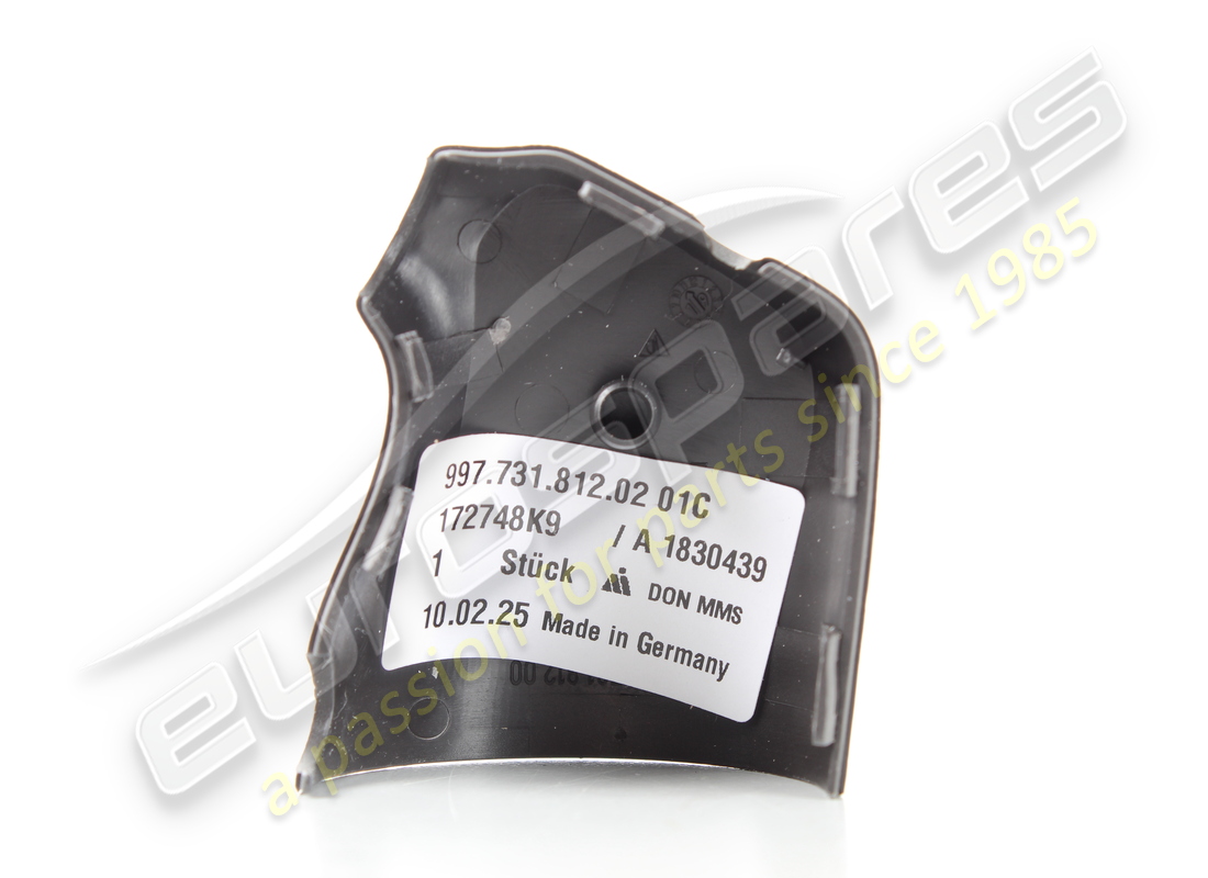 NEW PORSCHE COVER SATIN BLACK. PART NUMBER 9977318120201C (2) new porsche cover satin black. part number 9977318120201c (2)