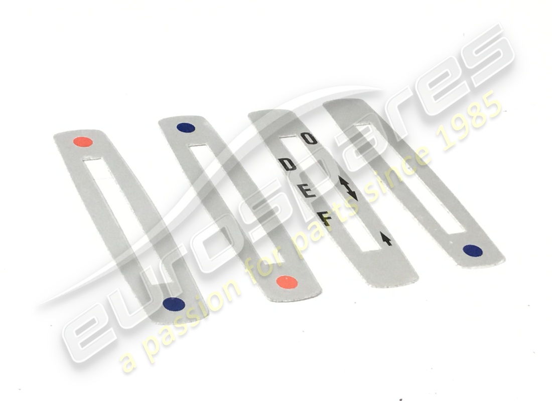 new ferrari lever plate label set. part number 205404a (1)