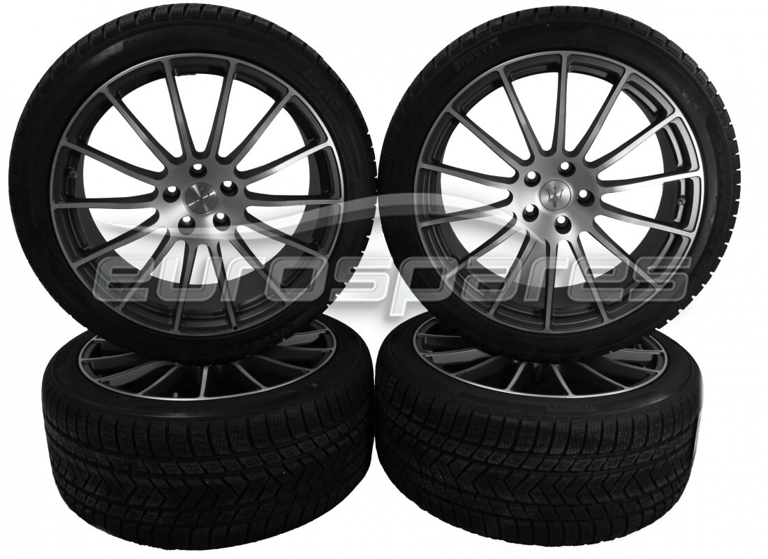new maserati 20'' wheels with tyres (antracite) m156. part number 980156300a (1)