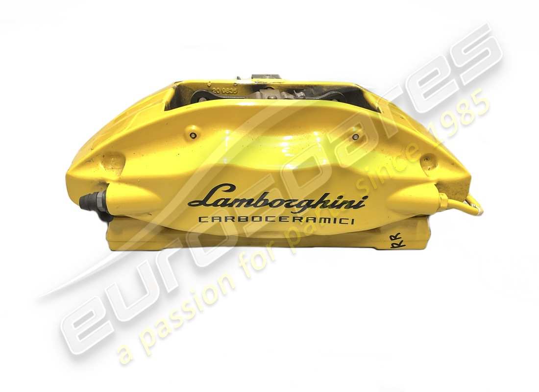 used lamborghini rear caliper in yellow. part number 4t0615406cc (1)