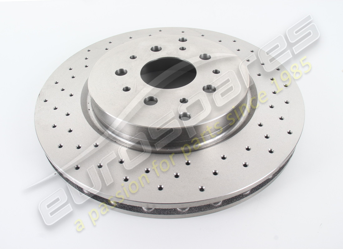 new eurospares rear brake disc, cross drilled. part number 228411 (1)