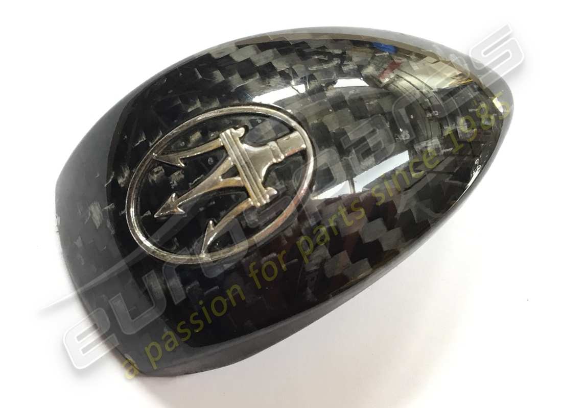 used maserati shift knob insert - carbon. part number 82413677 (3)
