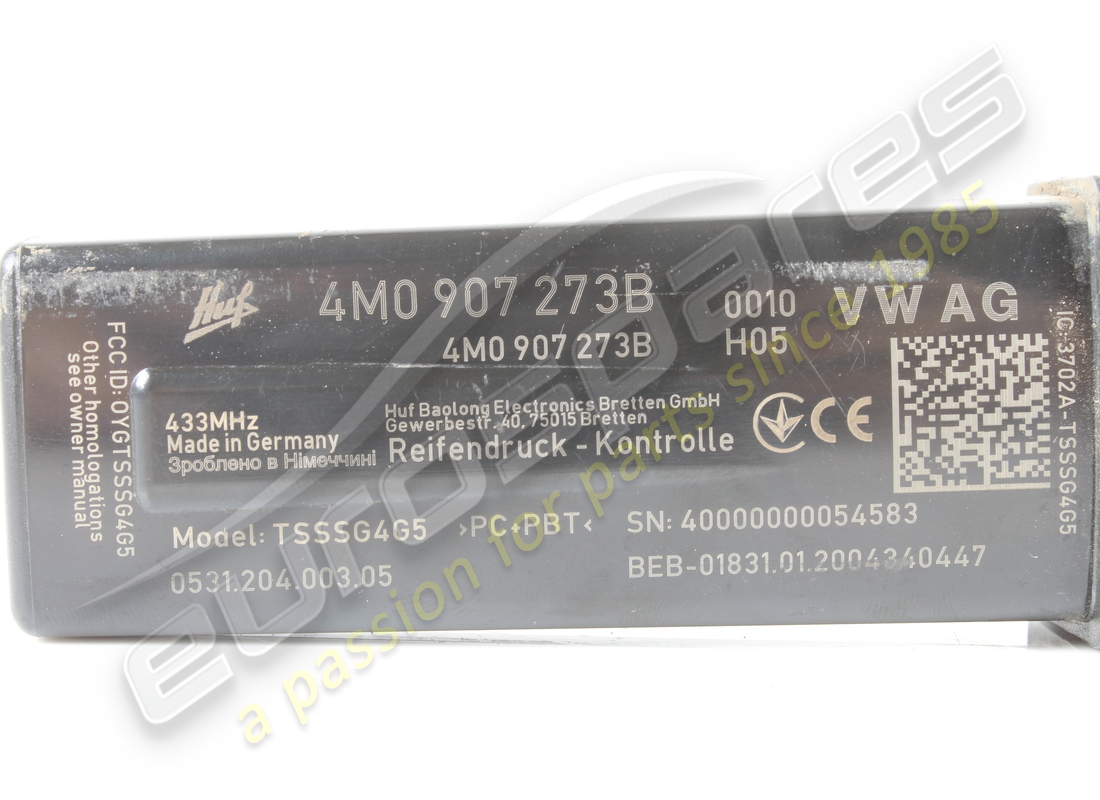 USED LAMBORGHINI TIRE PRESSURE DIAG-ADR: 065. PART NUMBER 4M0907273B (4) used lamborghini tire pressure diag-adr: 065. part number 4m0907273b (4)