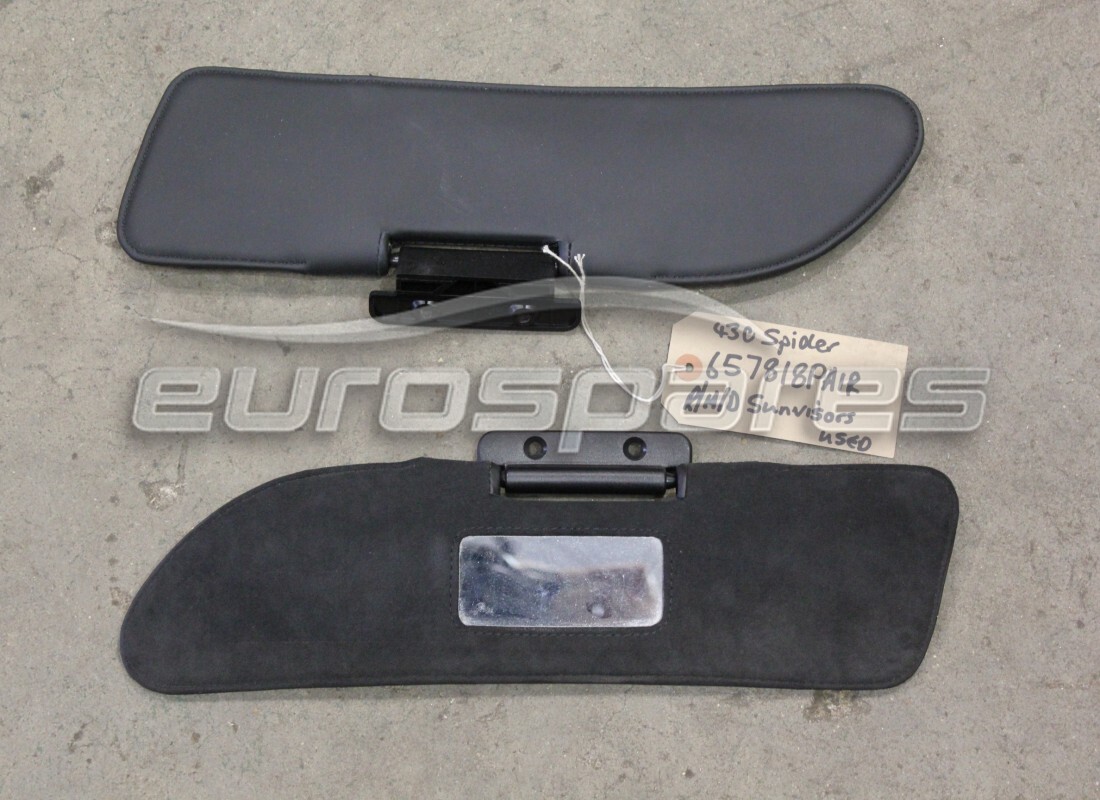 used ferrari pair of sunvisors. part number 657818pair (1)