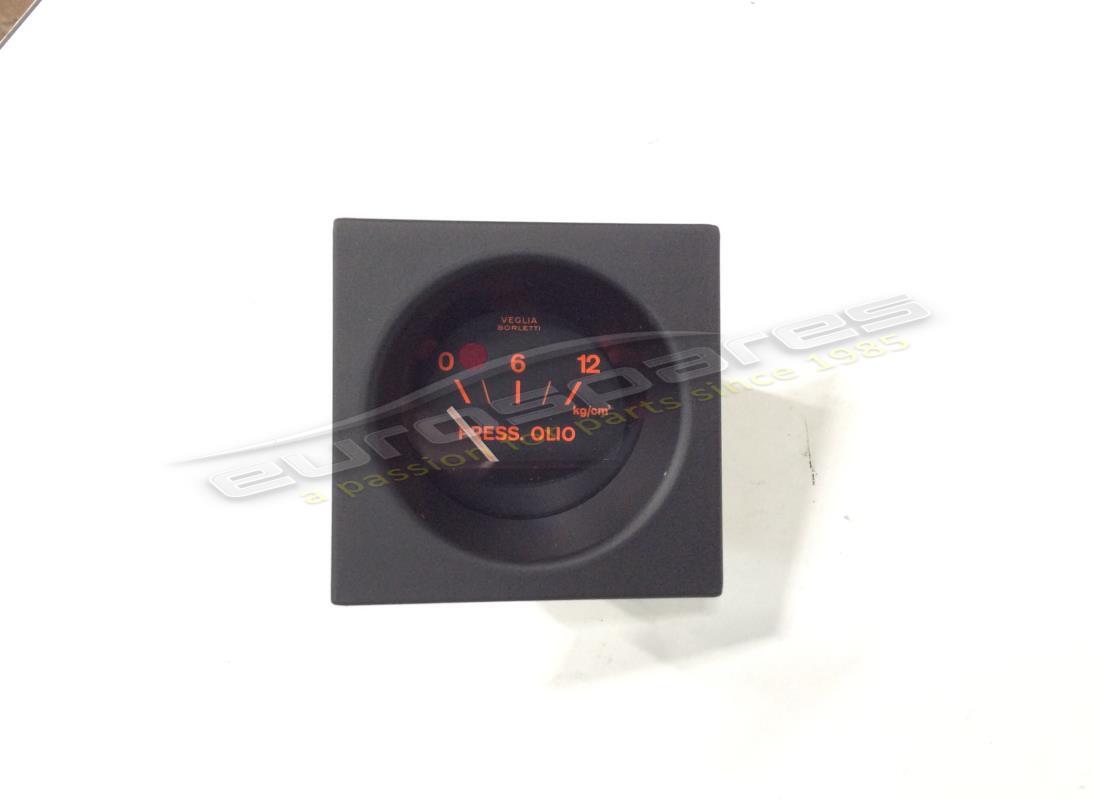 NEW Ferrari OIL PRESSURE GAUGE ORANGE FACE GS . PART NUMBER 126308 (1)