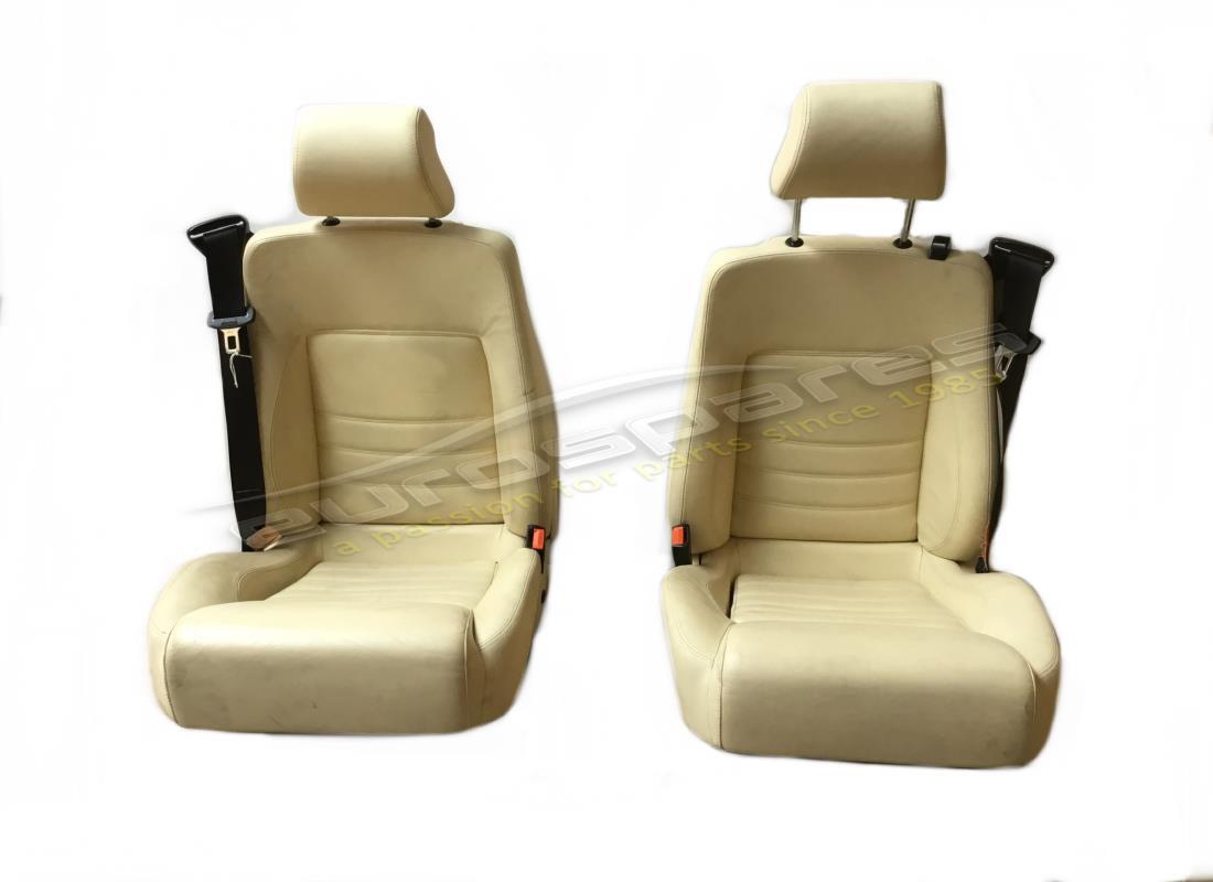 USED Ferrari PAIR CREAM SEATS . PART NUMBER 64319500B (1)