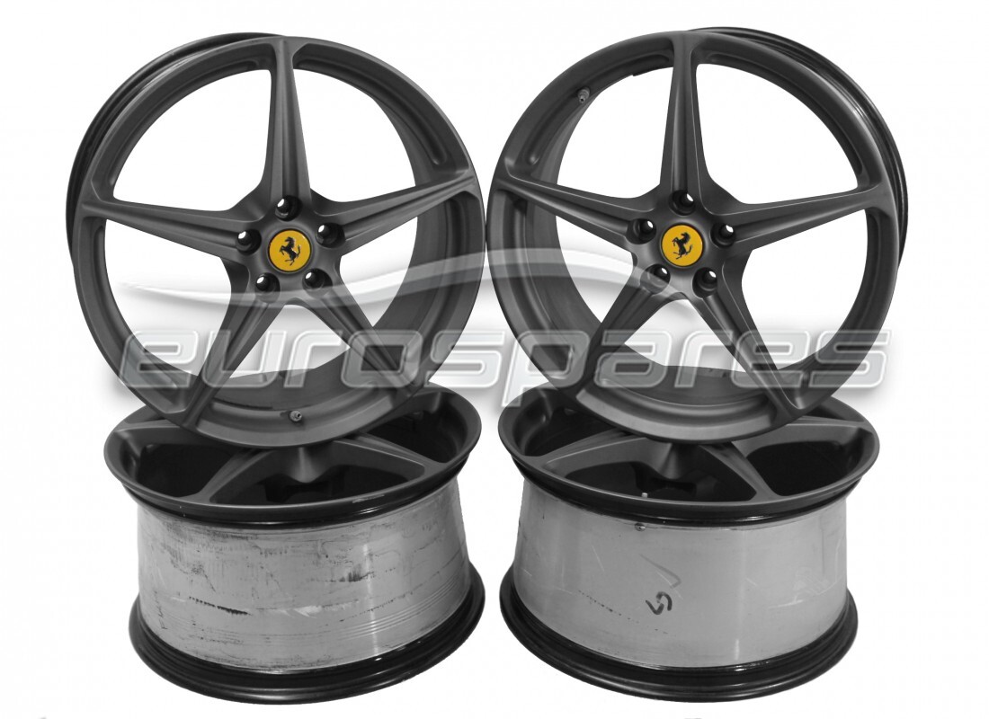 RECONDITIONED FERRARI WHEELS SET. PART NUMBER FWHE075 (1) reconditioned ferrari wheels set. part number fwhe075 (1)