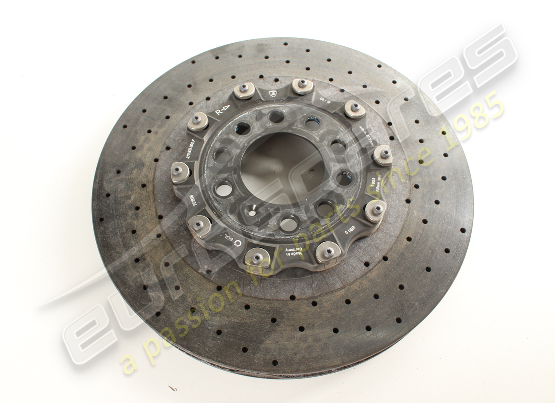 used lamborghini ceramic brake disc (vented) part number 470615602f
