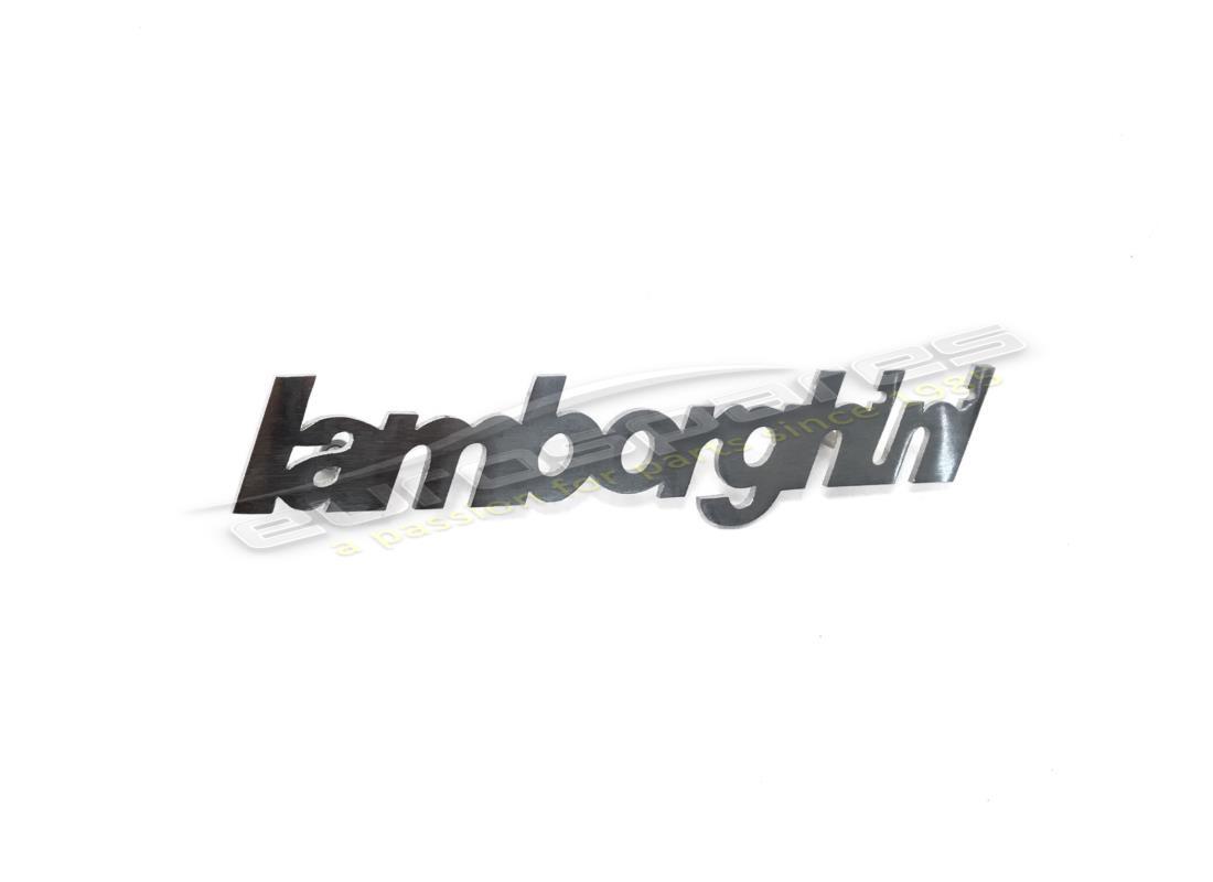 new lamborghini lamborghini silver plate. part number 006128566 (1)