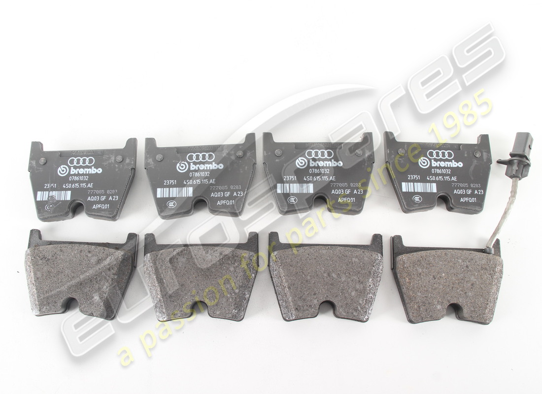 new lamborghini 1 set of brake pads for disc. part number 4s0698151r (1)