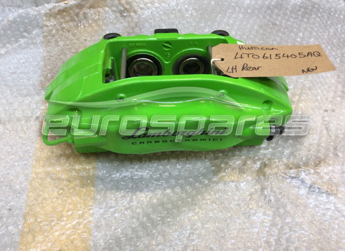 new (other) lamborghini rear caliper in green. part number 4t0615405aq (1)