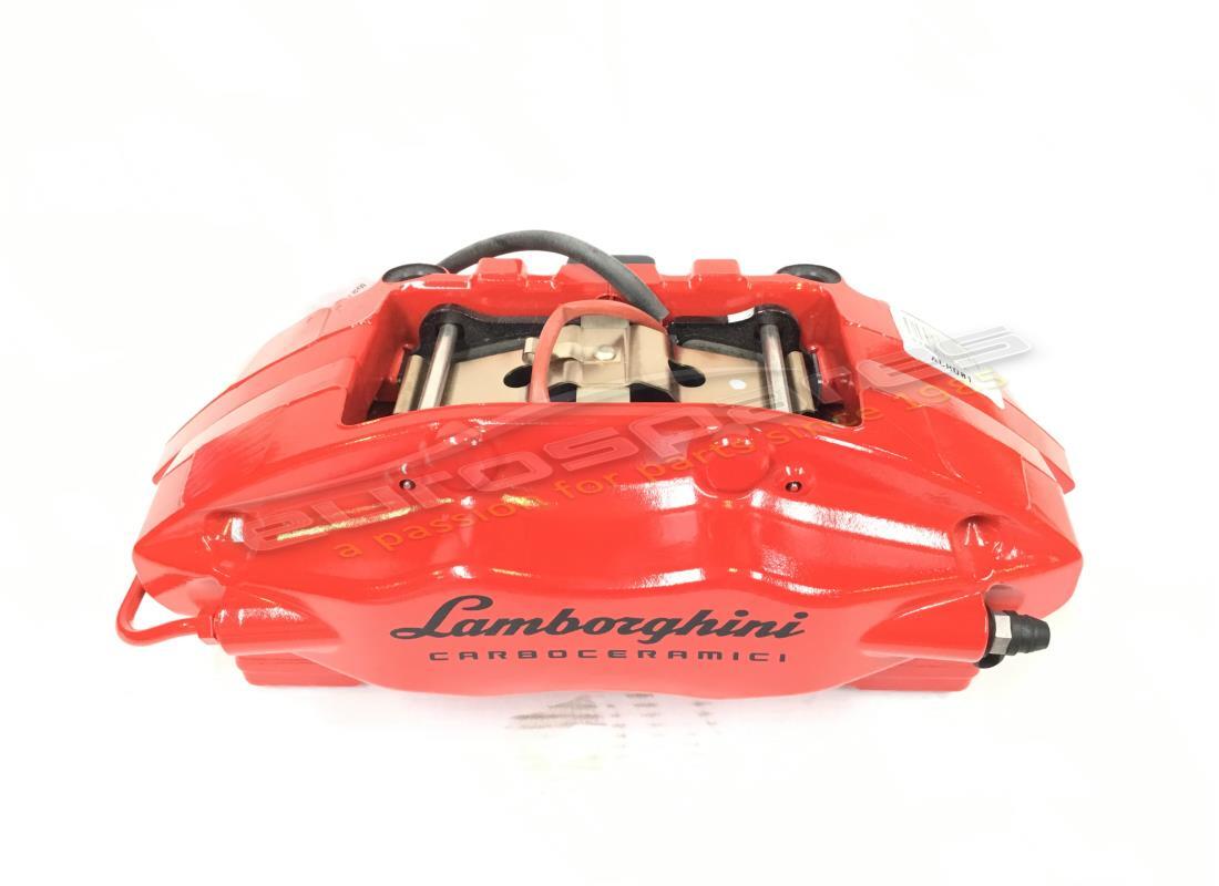 new lamborghini rear caliper in red. part number 4t0615405cf (1)