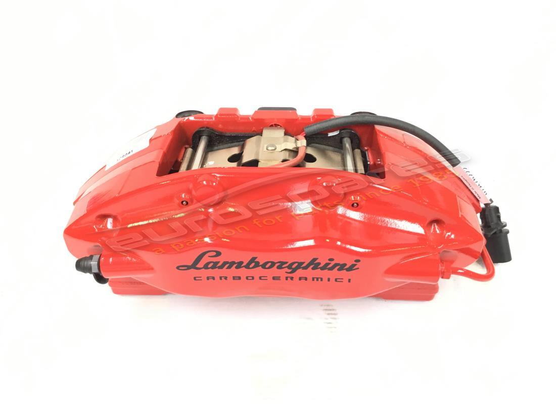 new lamborghini rear caliper in red. part number 4t0615406cf (1)