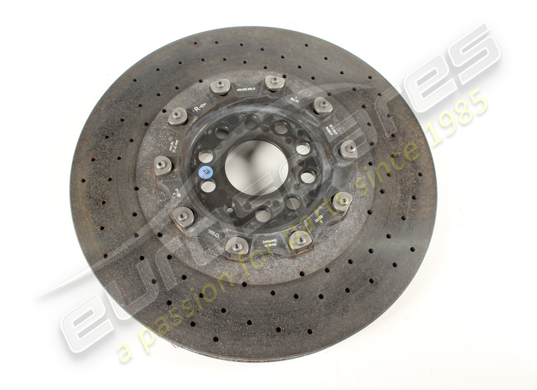 used lamborghini front lh ceramic brake disc (vented) part number 470615301g