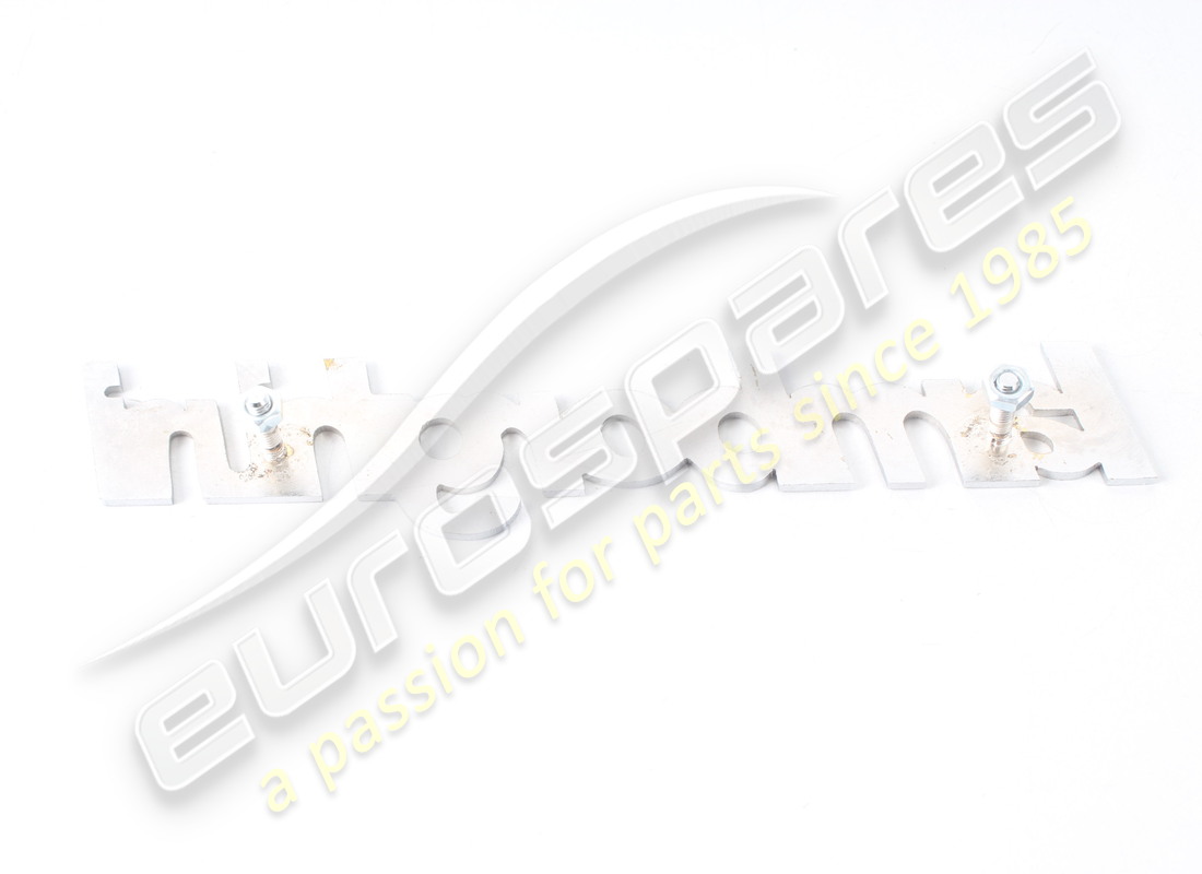 NEW LAMBORGHINI LAMBORGHINI SILVER PLATE. PART NUMBER 006128566 (2) new lamborghini lamborghini silver plate. part number 006128566 (2)