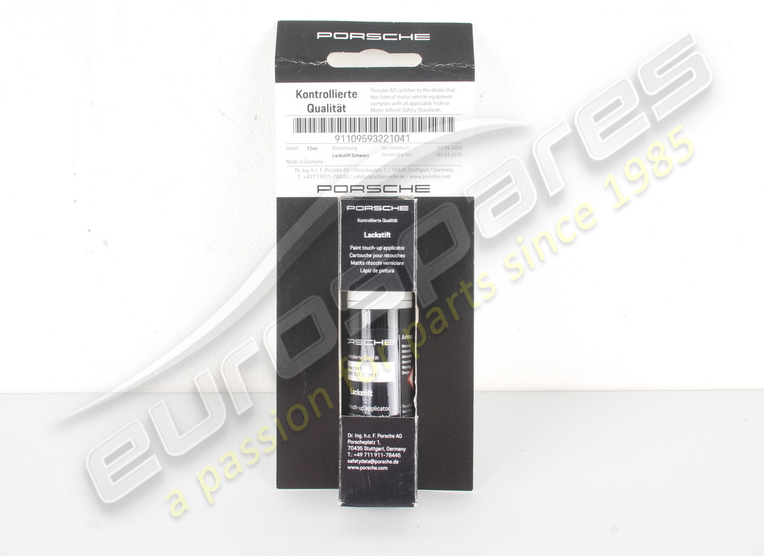 new porsche paint touch-up stick black. part number 91109593221041 (1)