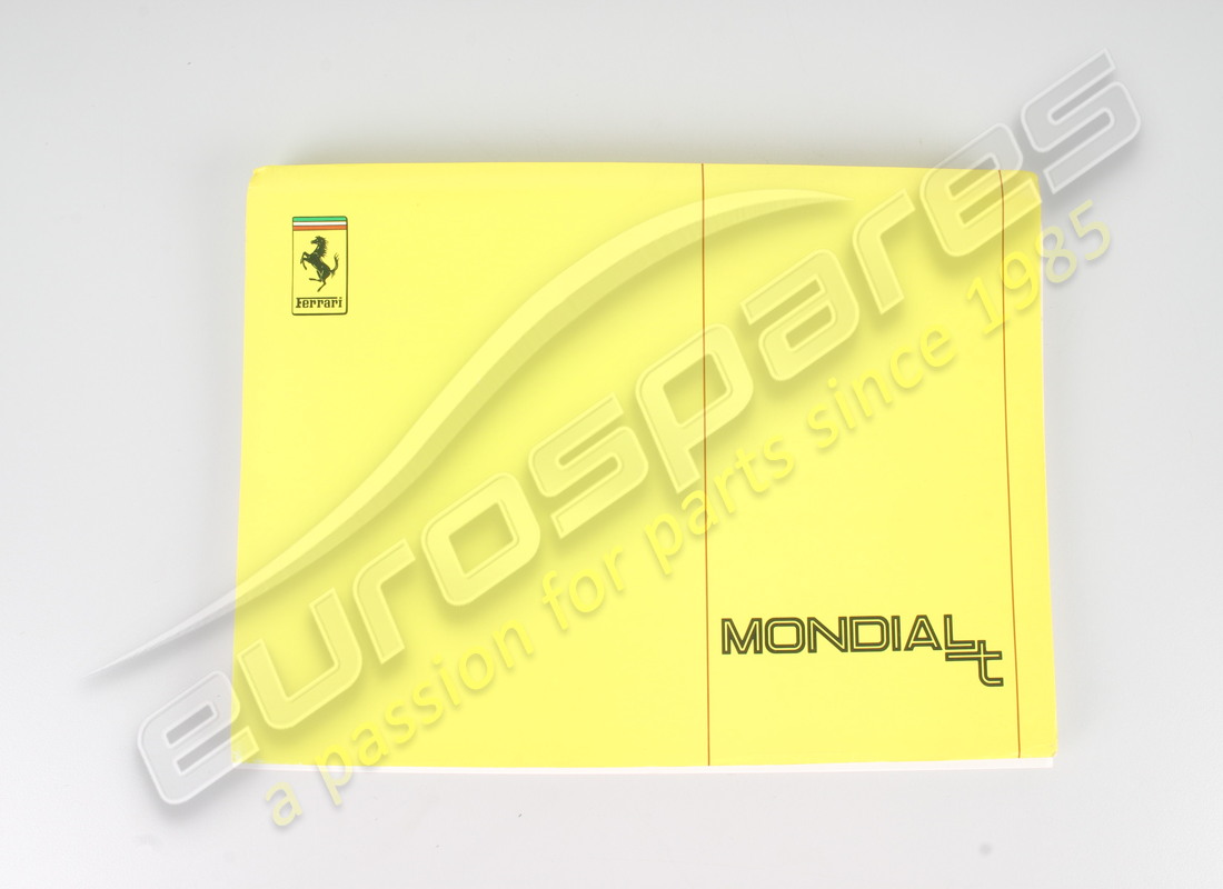 new ferrari mondial t 1992 on owners manual. part number 95990141 (1)