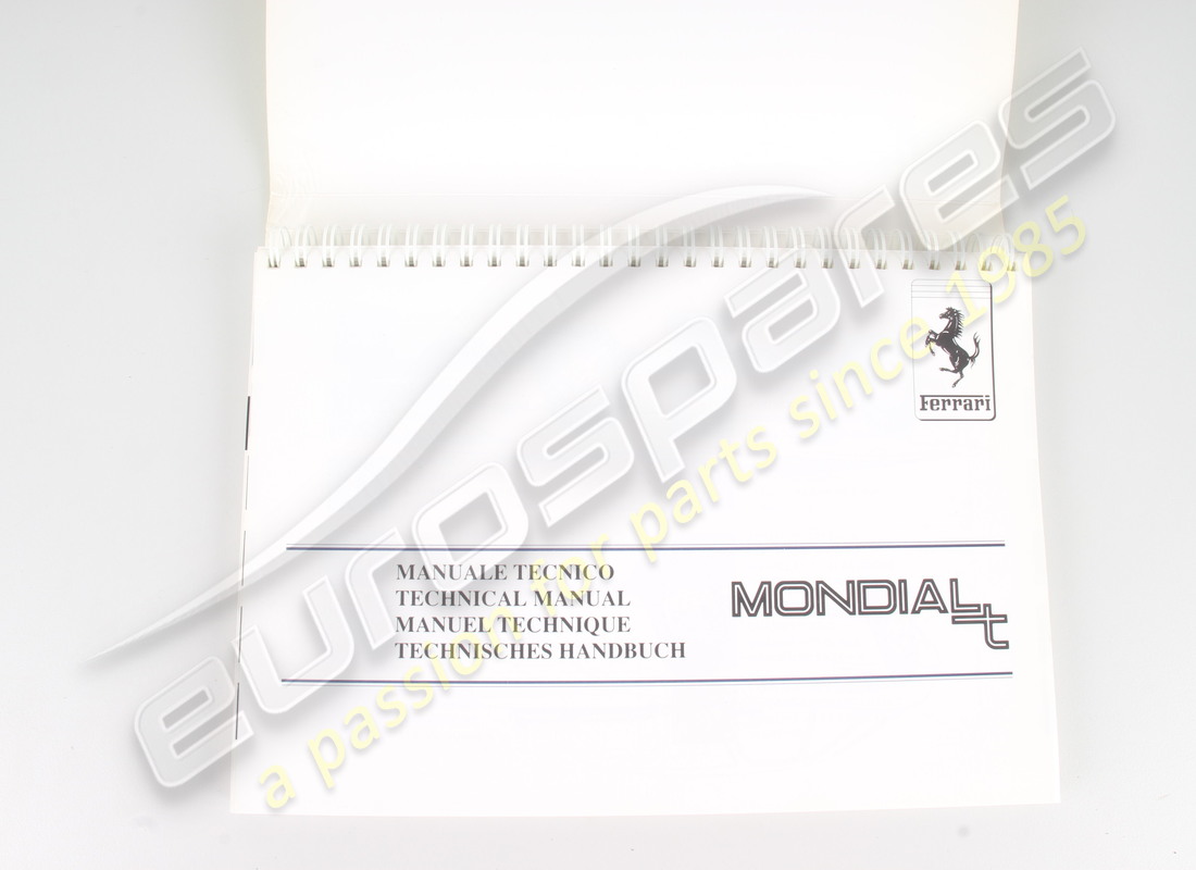 new ferrari mondial t 1992 on owners manual. part number 95990141 (2)