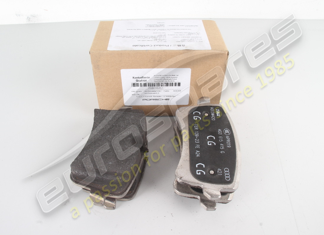 new porsche 1 set of brake pads for brake disc. part number pab698451 (1)