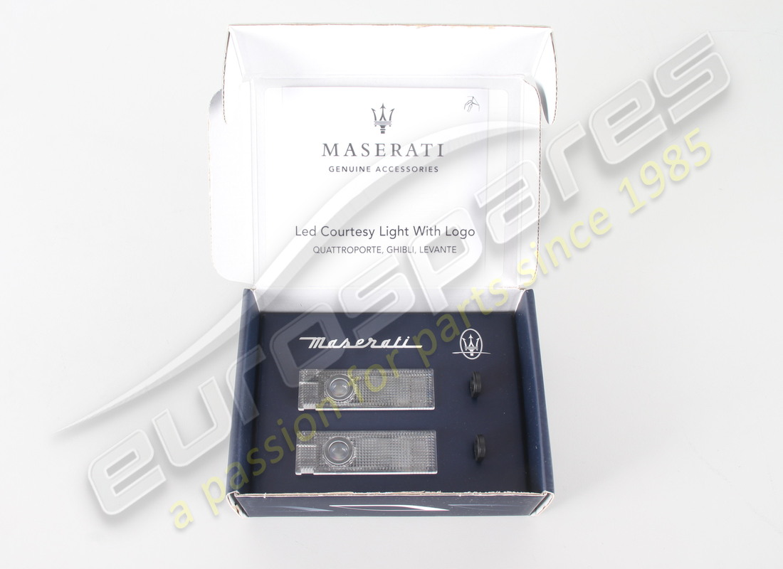 new maserati courtesy lights with logo kit. part number 940001126 (1)