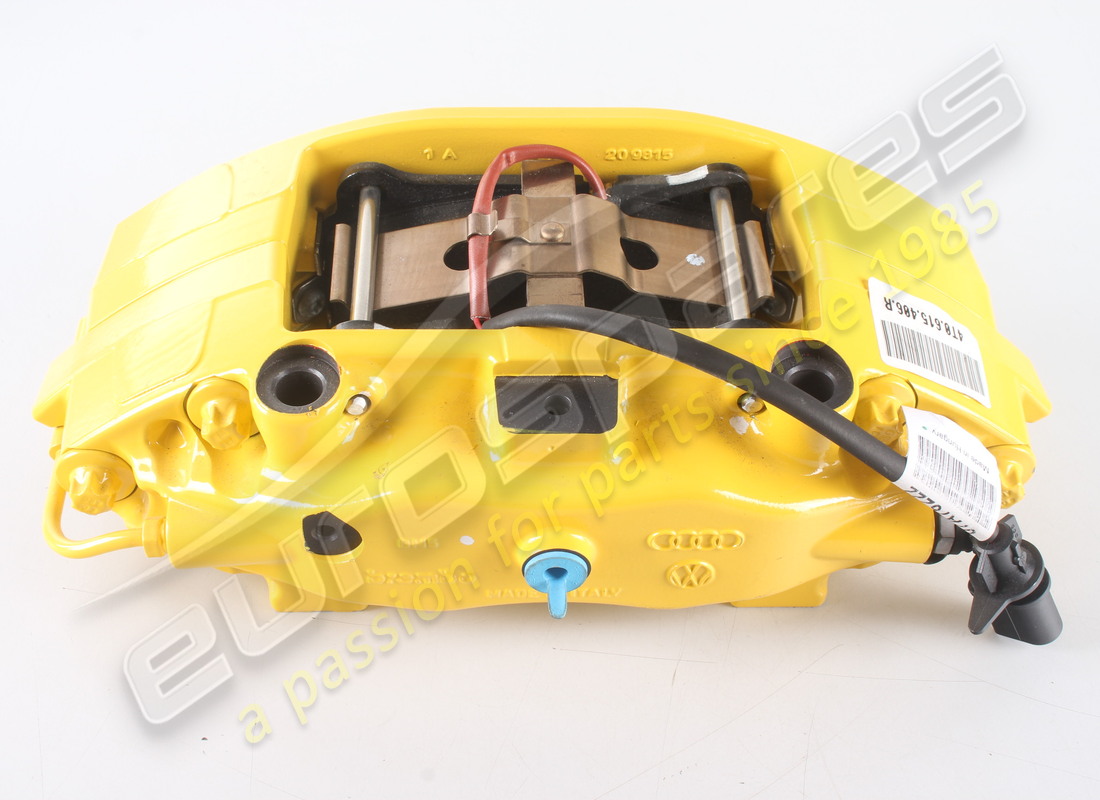 new lamborghini ccb brake caliper, rear rh, yellow. part number 4t0615406r (3)
