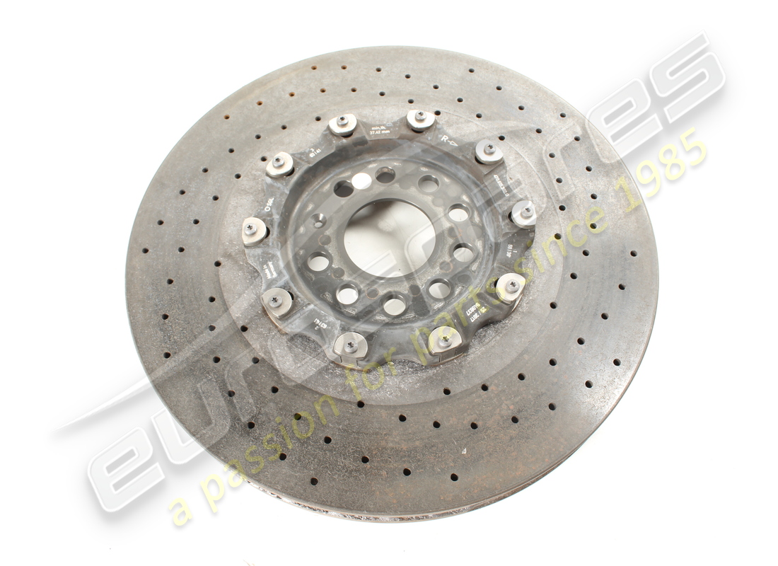 used lamborghini front rh ceramic brake disc (vented) part number 470615302g